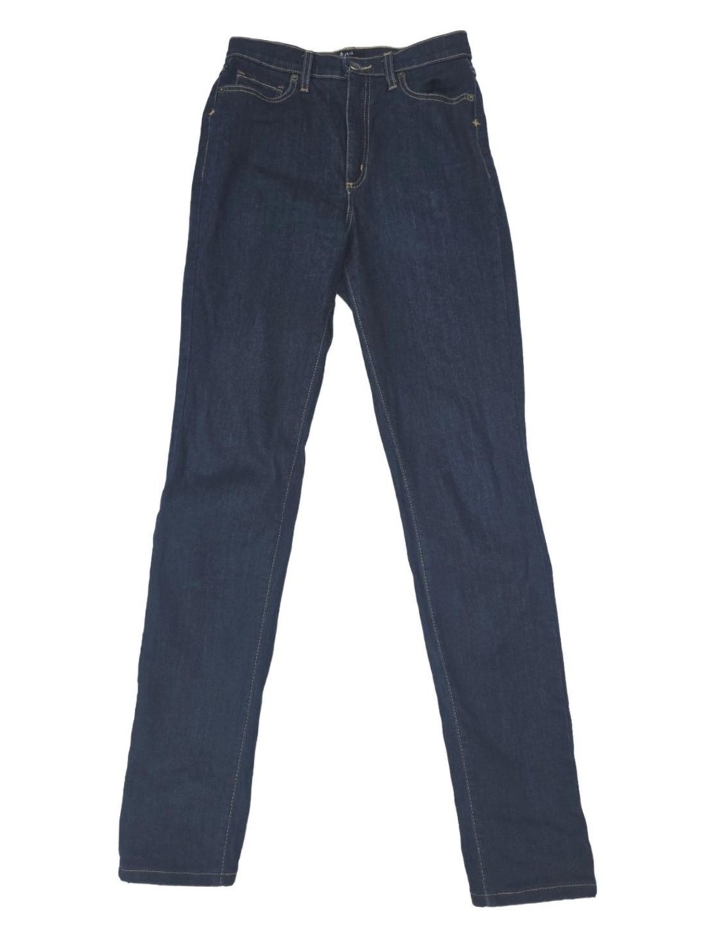 Dutil Denim 001 High Rise Skinny Jeans Dark Indigo Minimalist Plain Pocket Sz 27